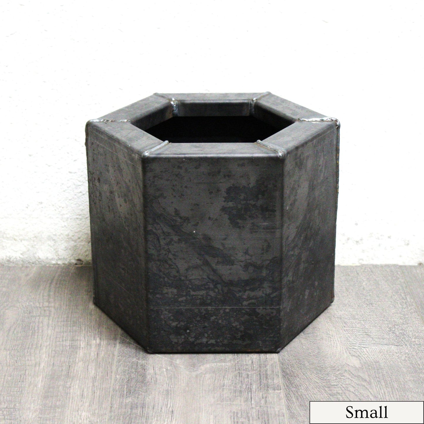 Corten Steel Hexagon Planter