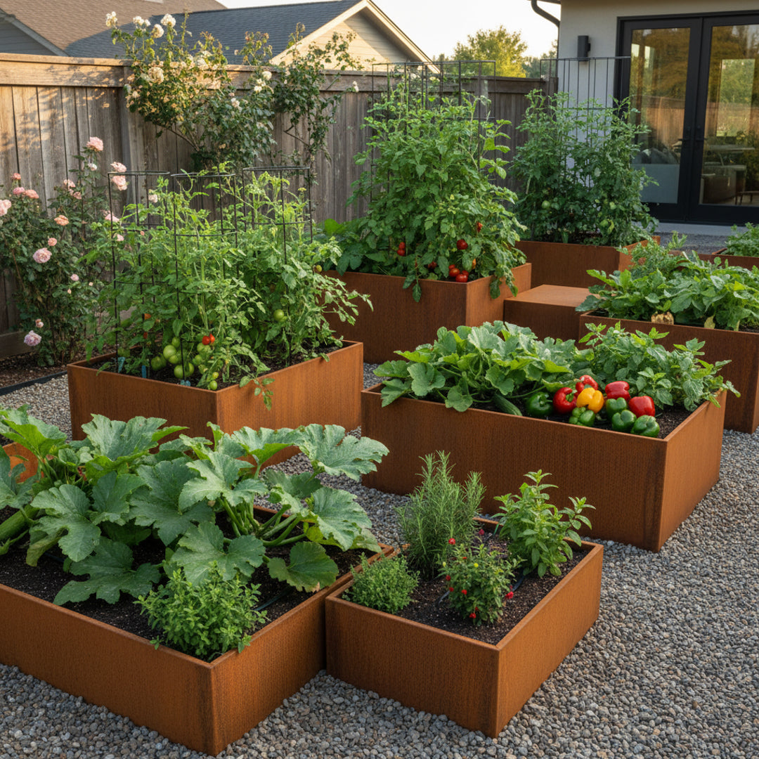 corten planters Corten Steel Raised Bed – Lost River Home and Garden