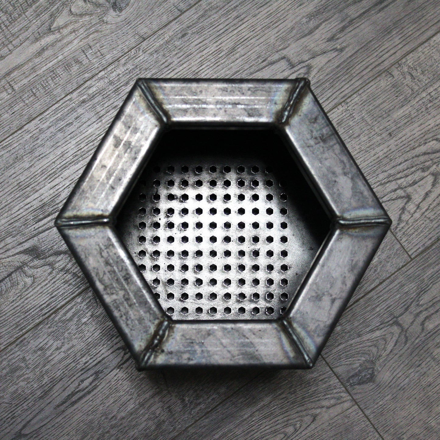 Corten Steel Hexagon Planter
