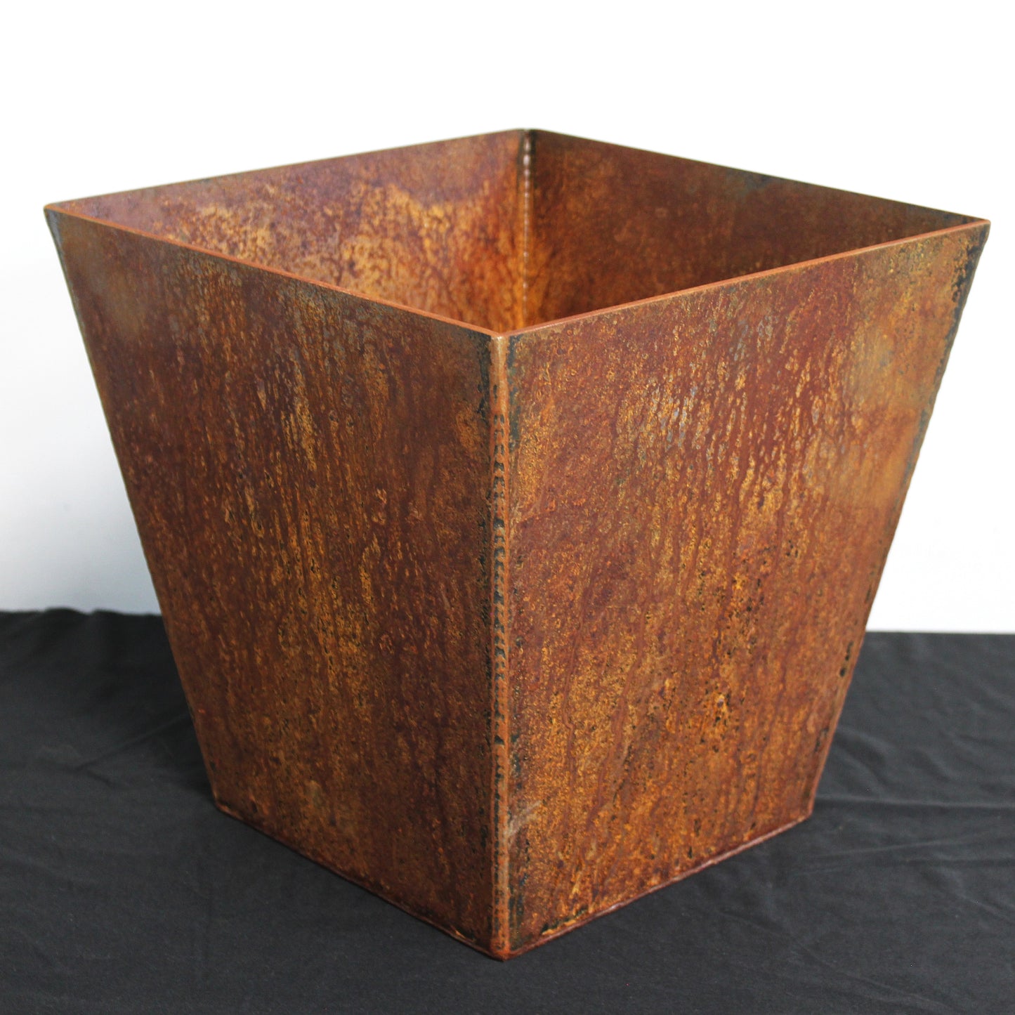 Corten Steel Tapered Square Planter