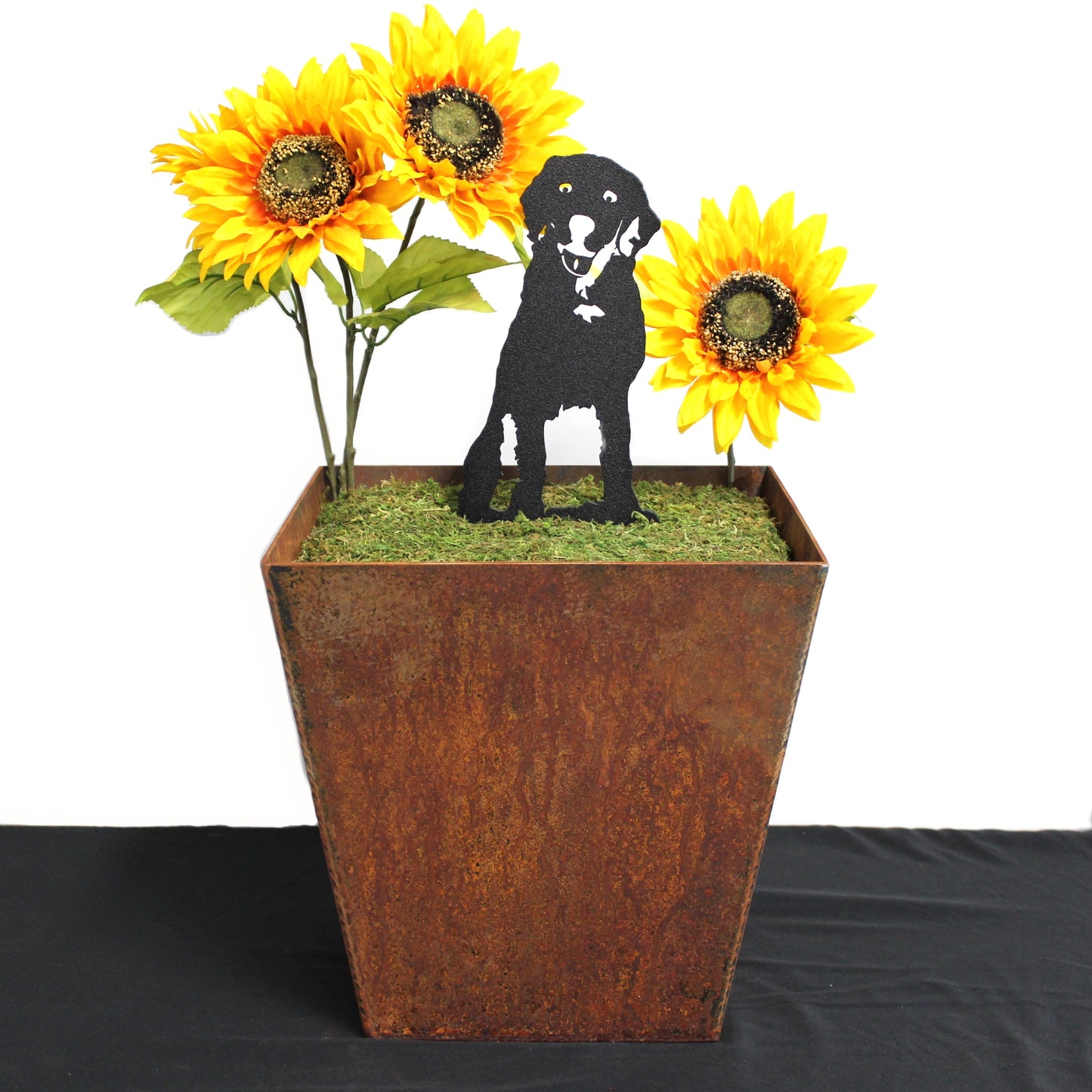 Corten Steel Tapered Square Planter