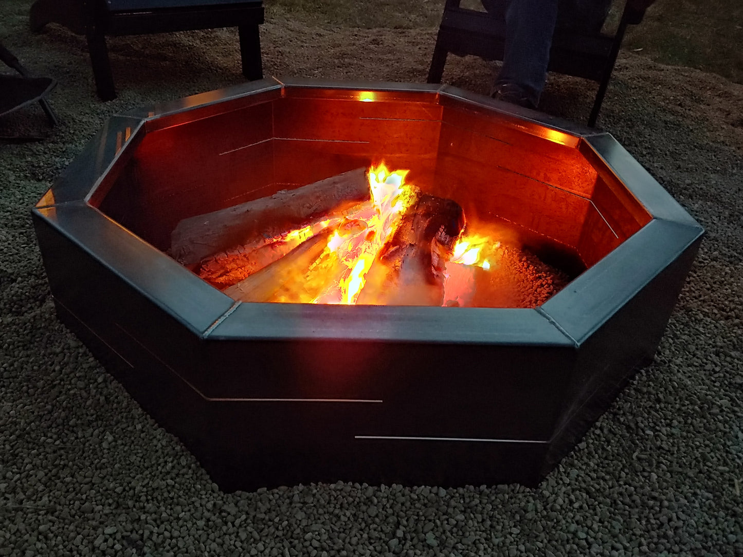 Large Corten Steel Fire Pit