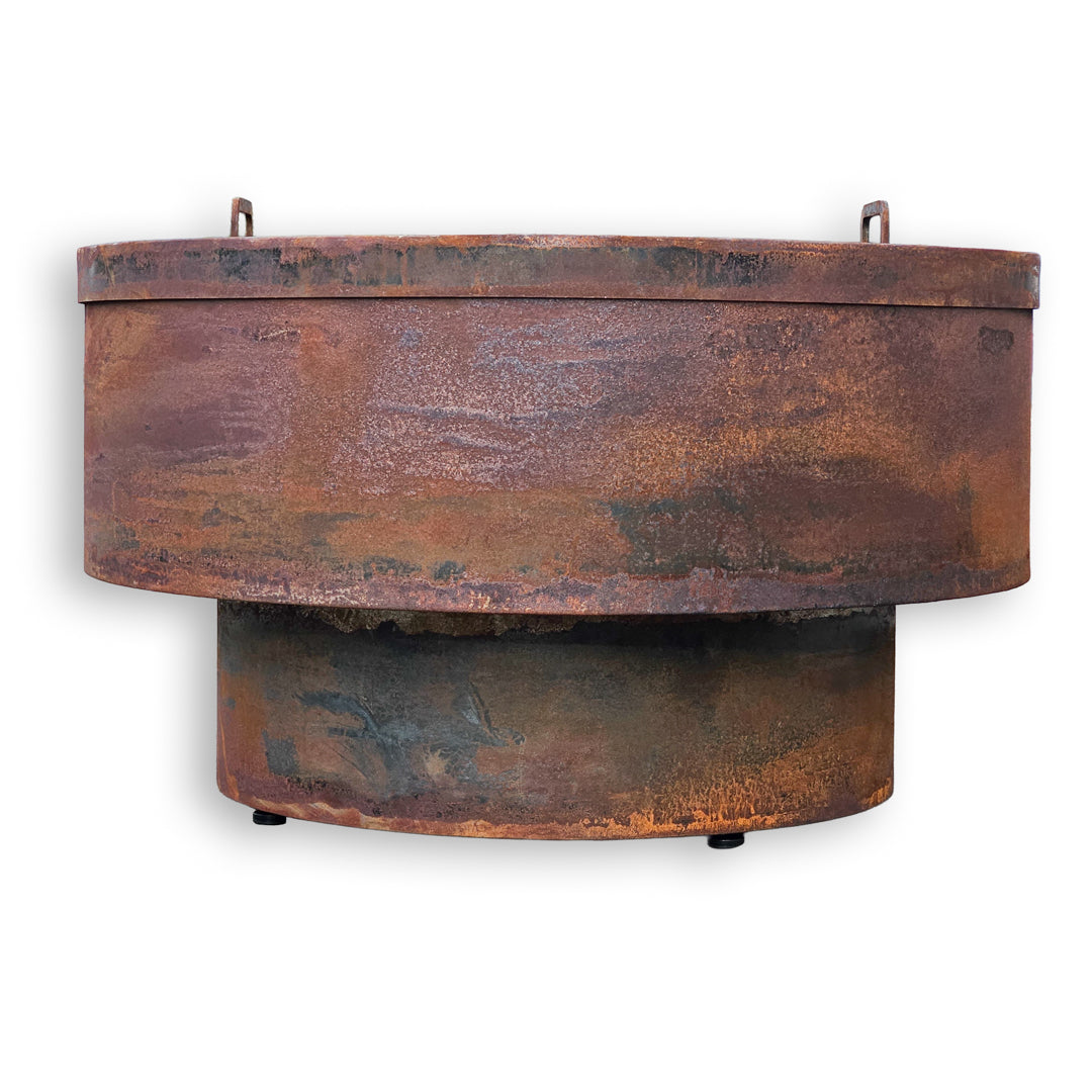Tiered Corten Steel Fire Pit
