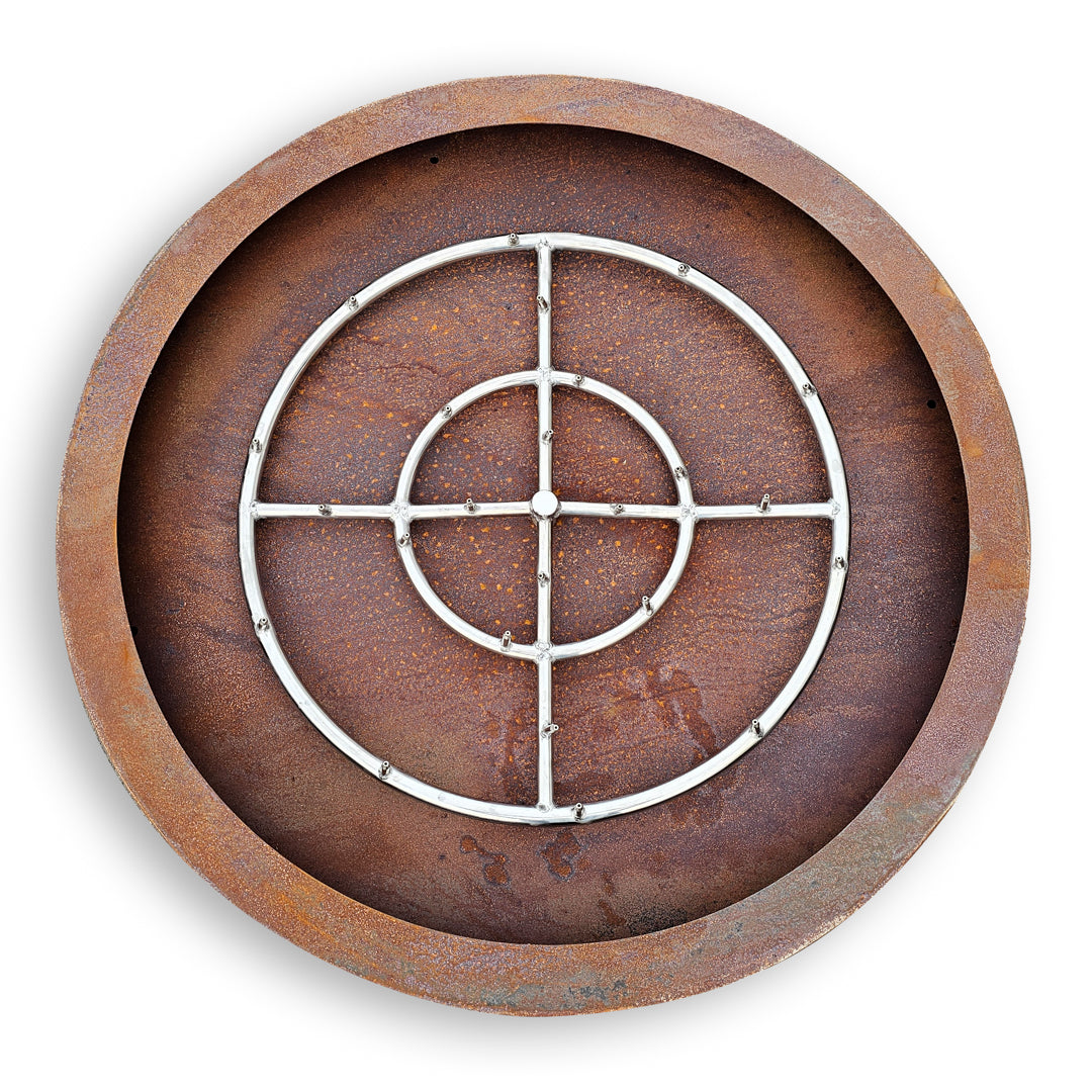 Tiered Corten Steel Fire Pit