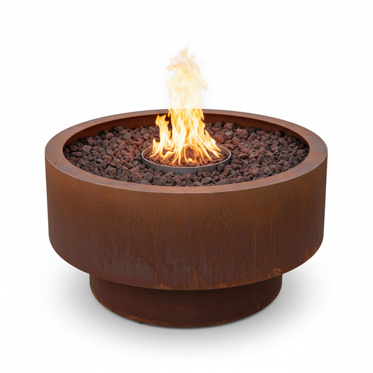 Tiered Corten Steel Fire Pit