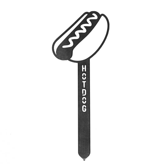 Hot Dog Steel Garden Stake
