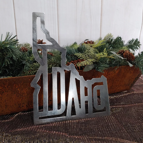 Corten Steel Idaho Sign