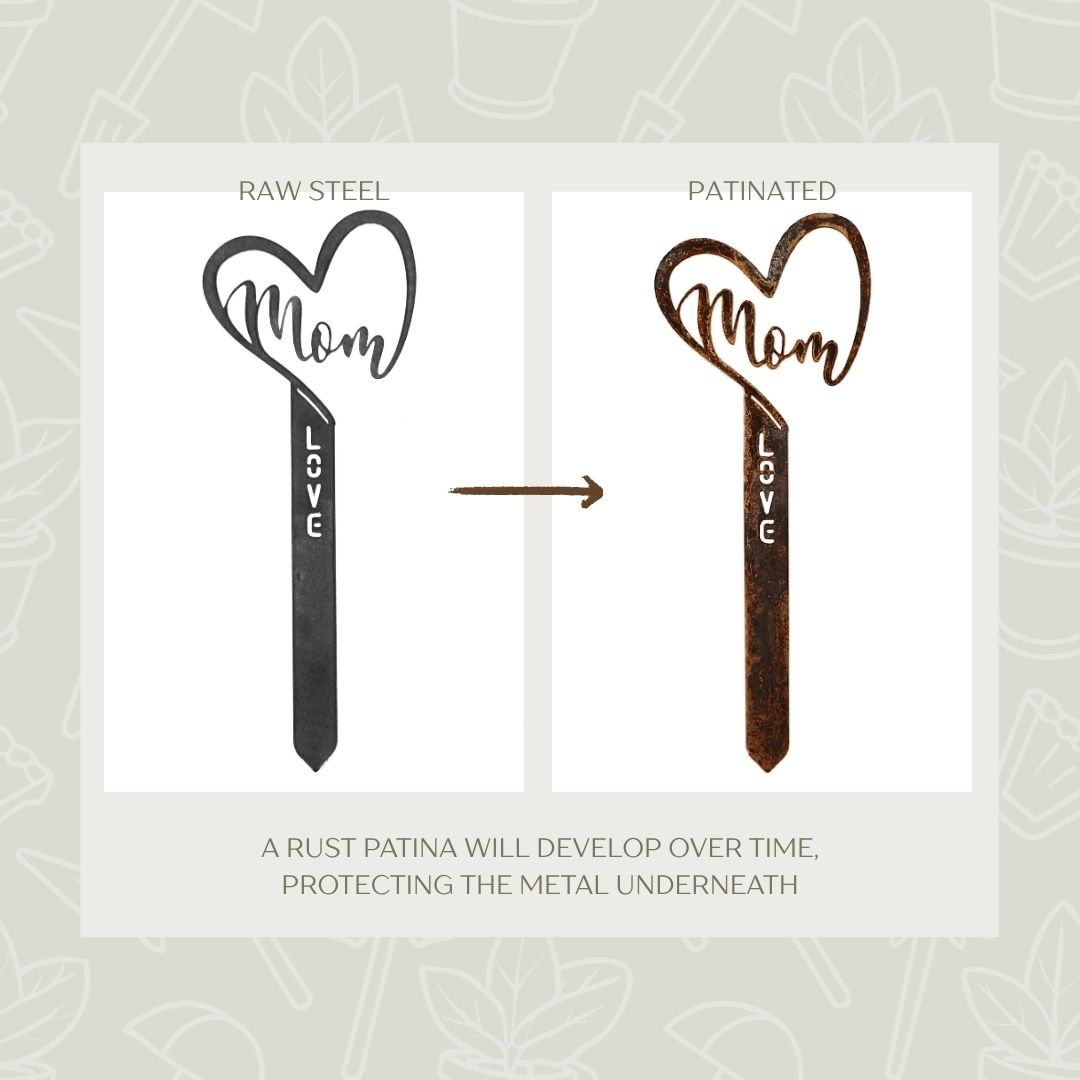 Mom Steel Garden Stake