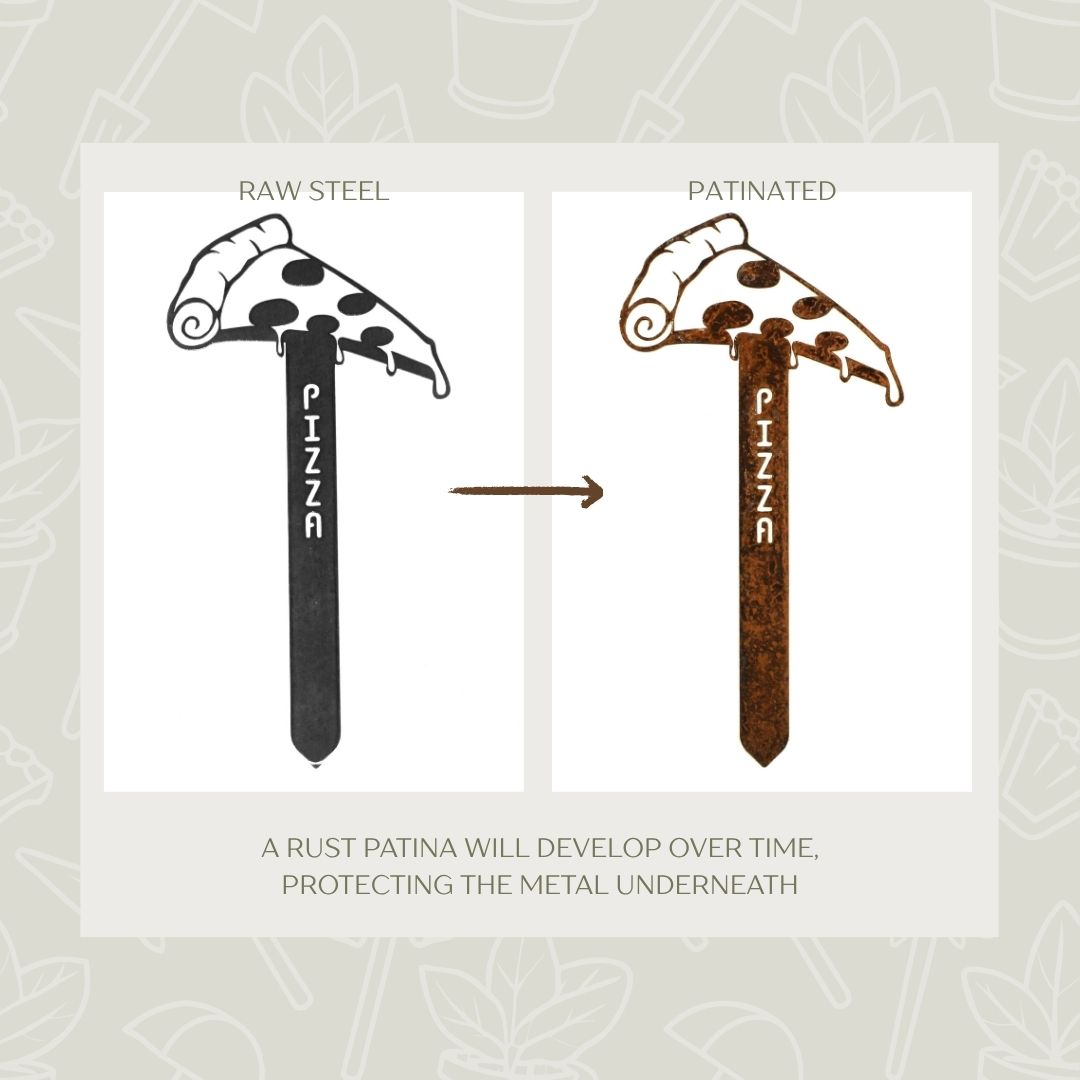 Pizza Steel Garden Stake