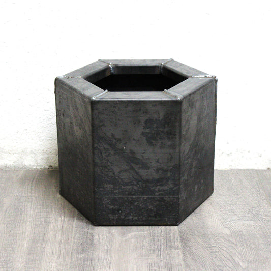 Small Corten Steel Hexagon Planter