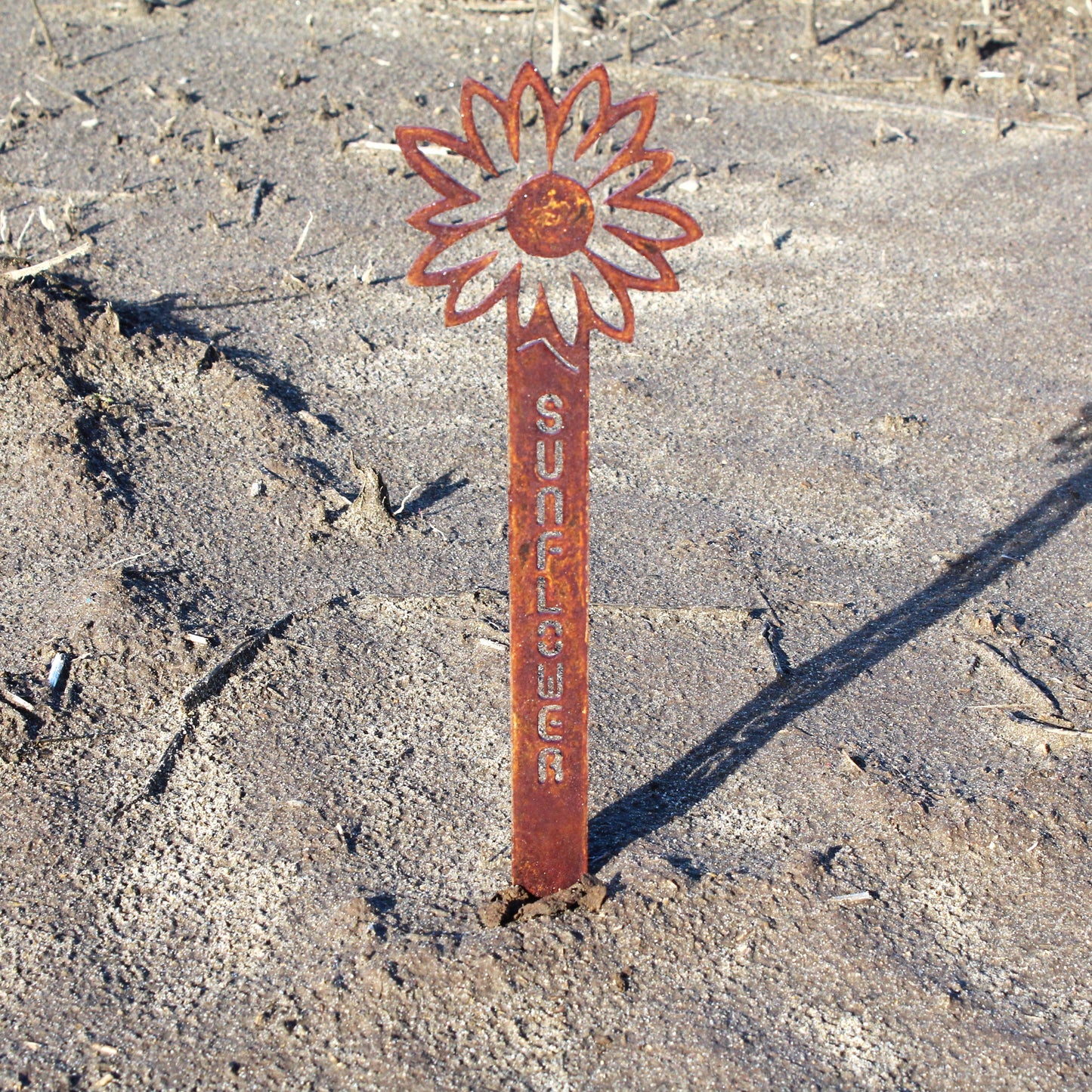 Sunflower Steel Garden Stake