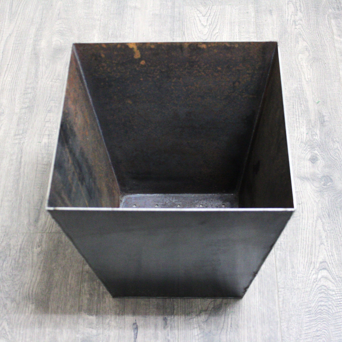 Corten Steel Tapered Square Planter