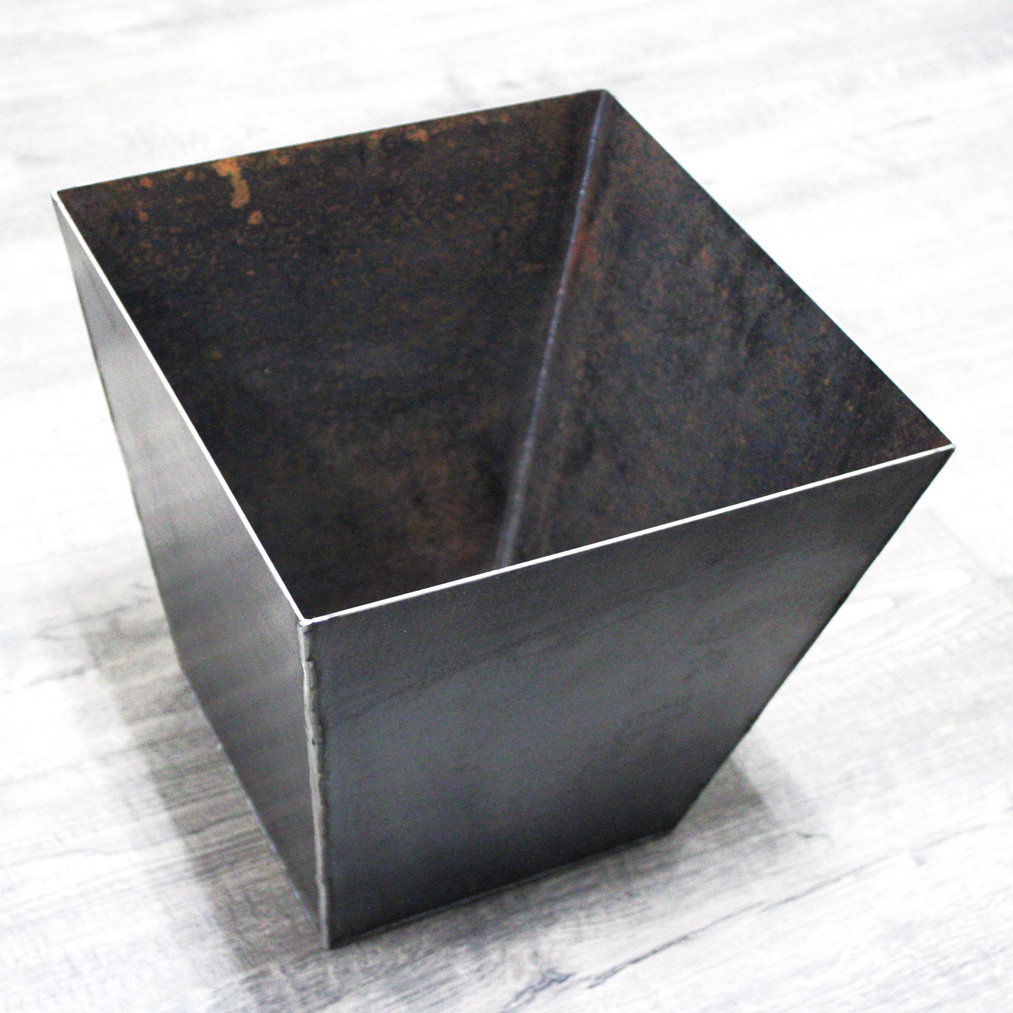 Corten Steel Tapered Square Planter