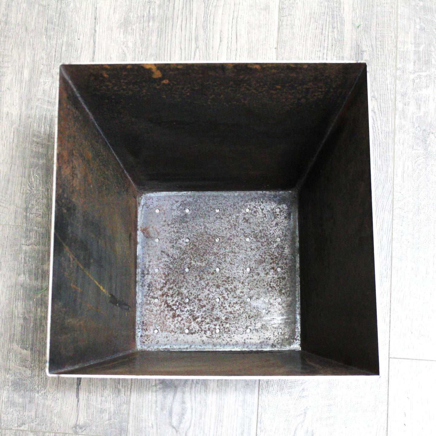 Corten Steel Tapered Square Planter