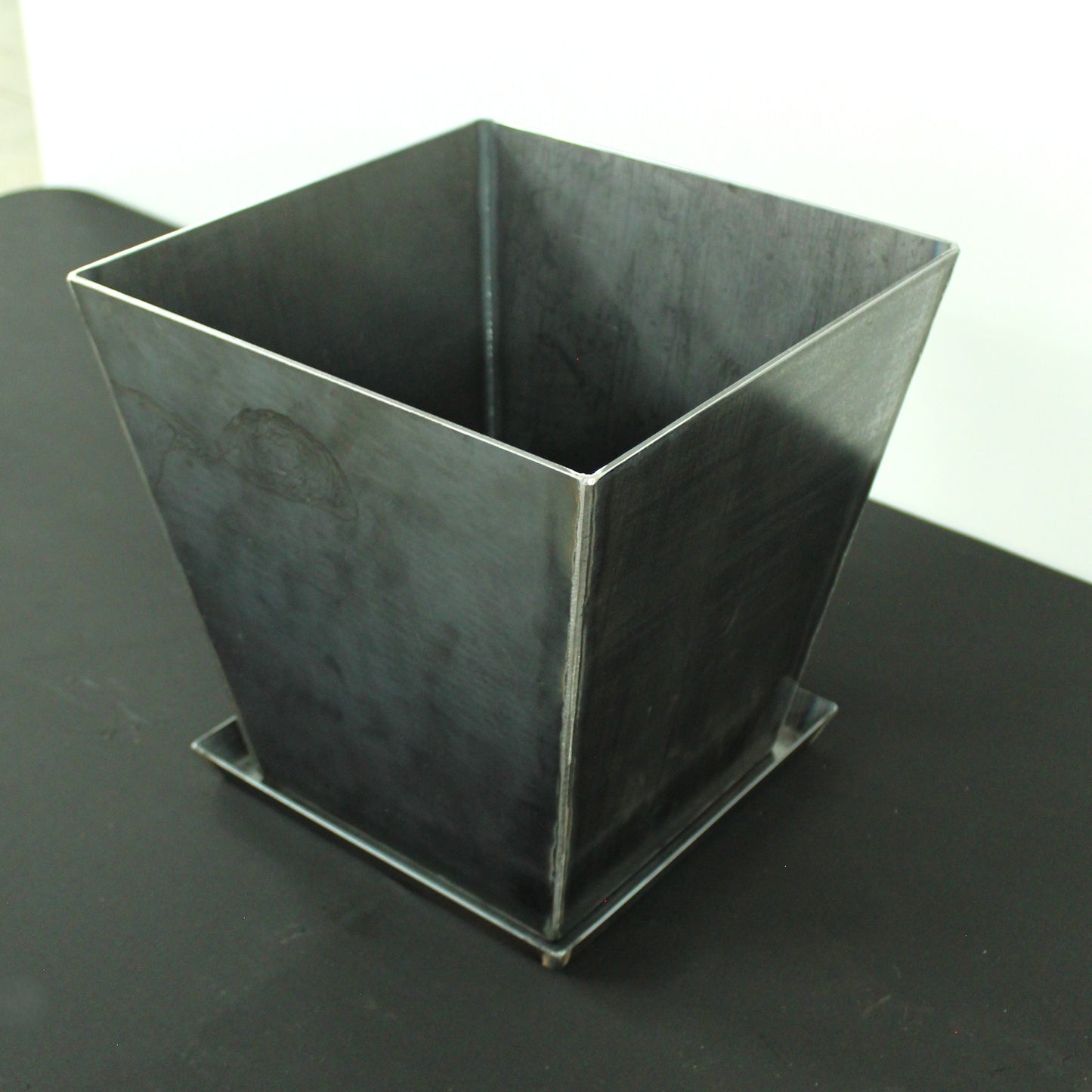 Corten Steel Tapered Square Planter Tray